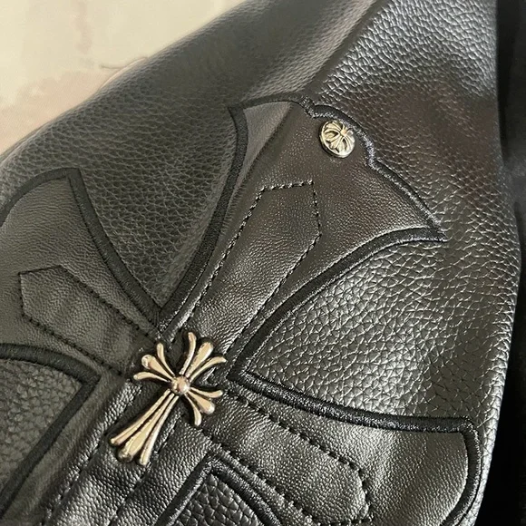 Chrome Hearts Classic Cross Metallic Black Jacket - Picture 8 of 12